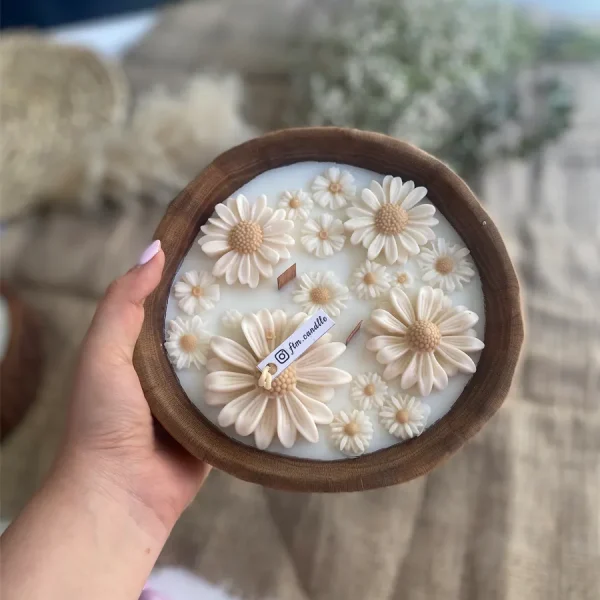 شمع چوبی بابونه